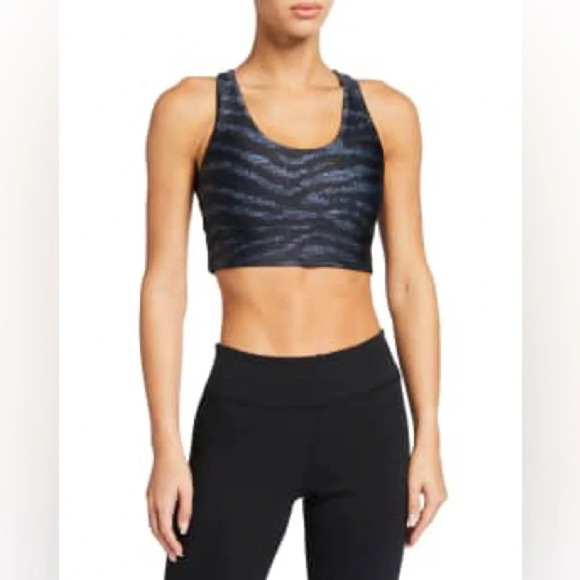 NWOT Terez Show Your Stripes Hi-Shine Sports Bra size S - Picture 1 of 5